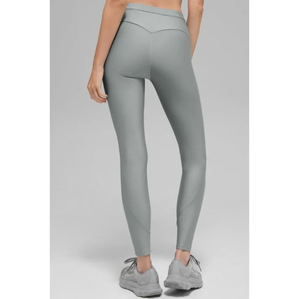 Alo Airlift High-Waist Light Speed Legging Lunar Grey Hi-Rise Tights Skinny Pant